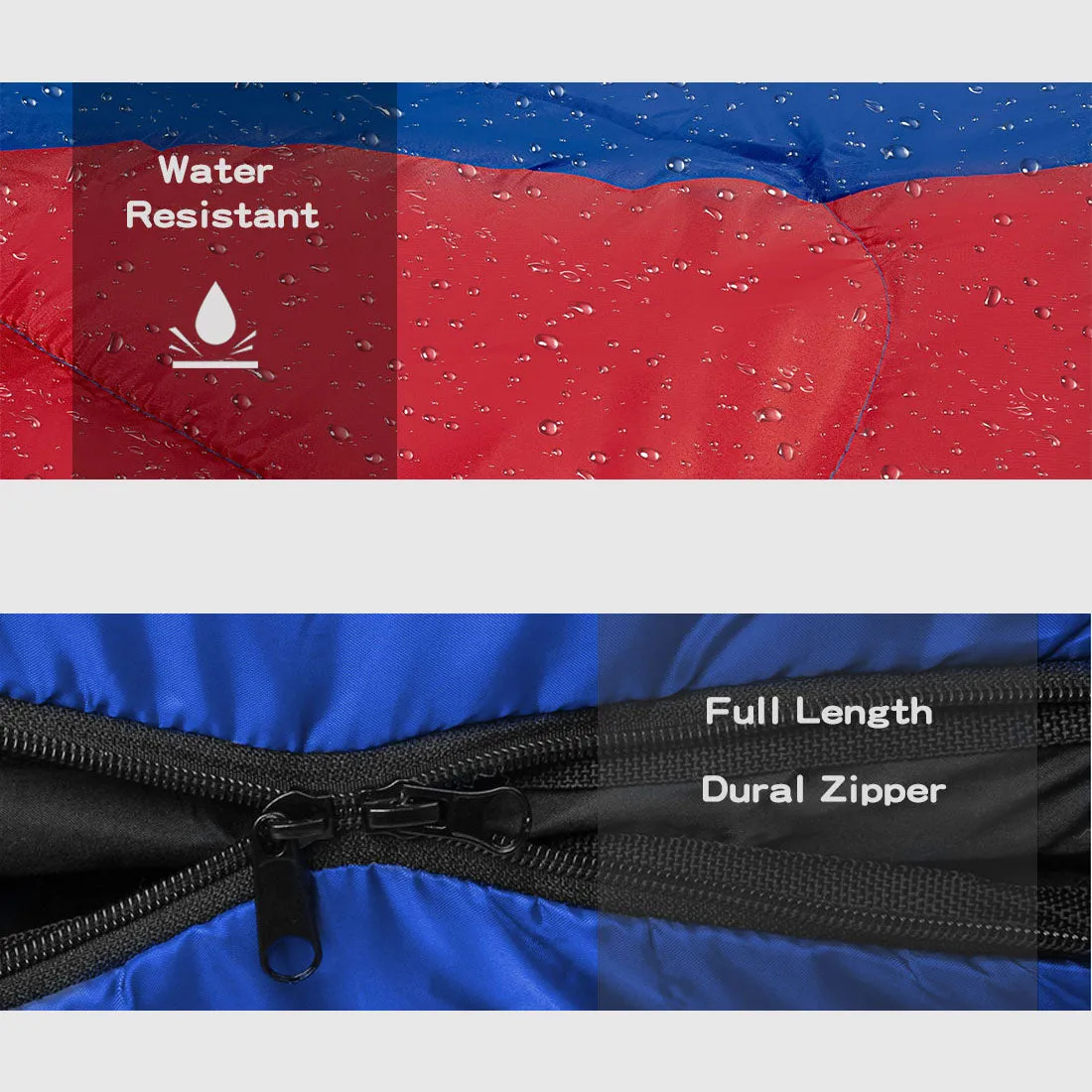 -20°C Sleeping Bag Bags Single Outdoor Camping Hiking Tent Winter Thermal Flannel