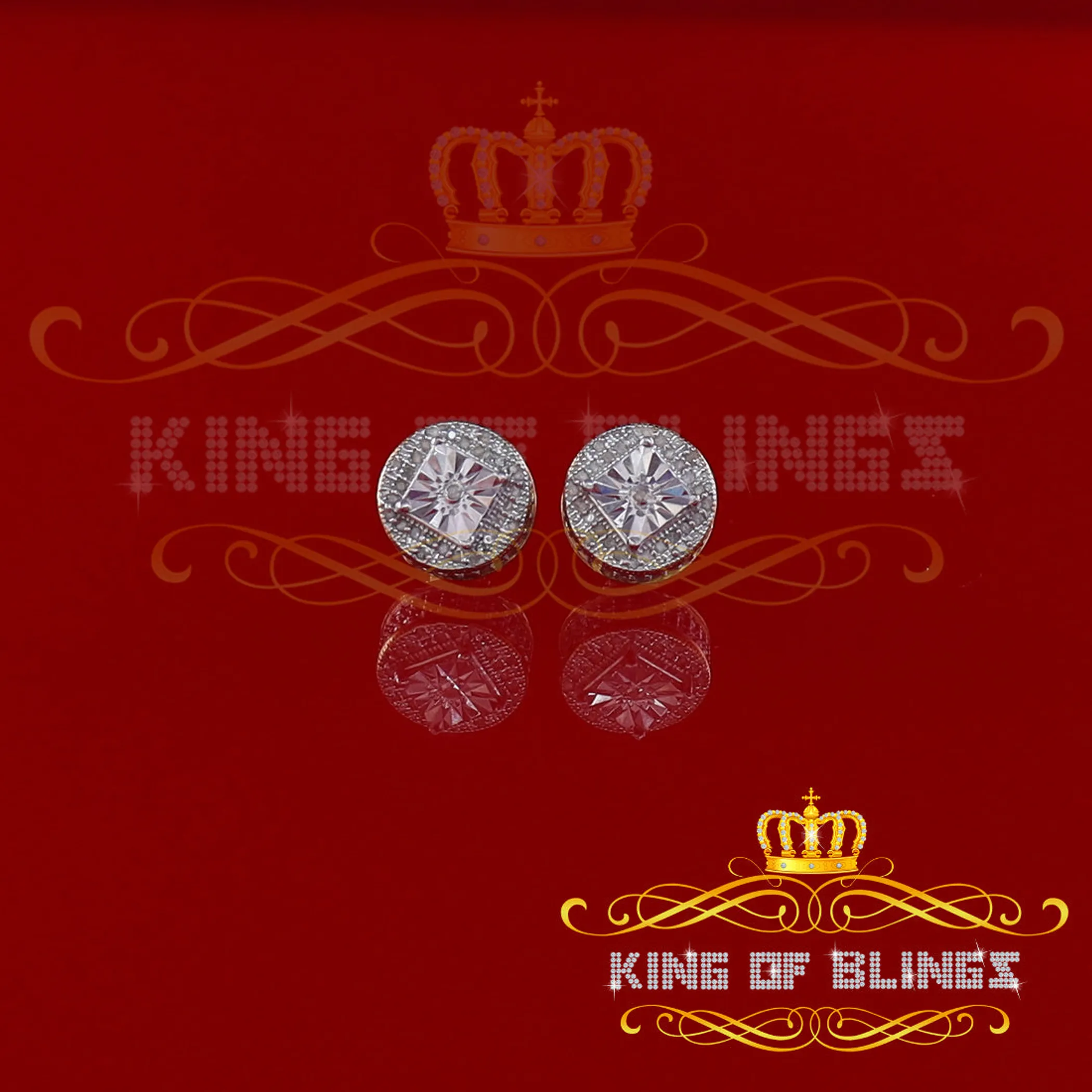 0.15ct Carat Diamond Stud Earrings for Women Sterling Silver stud for men