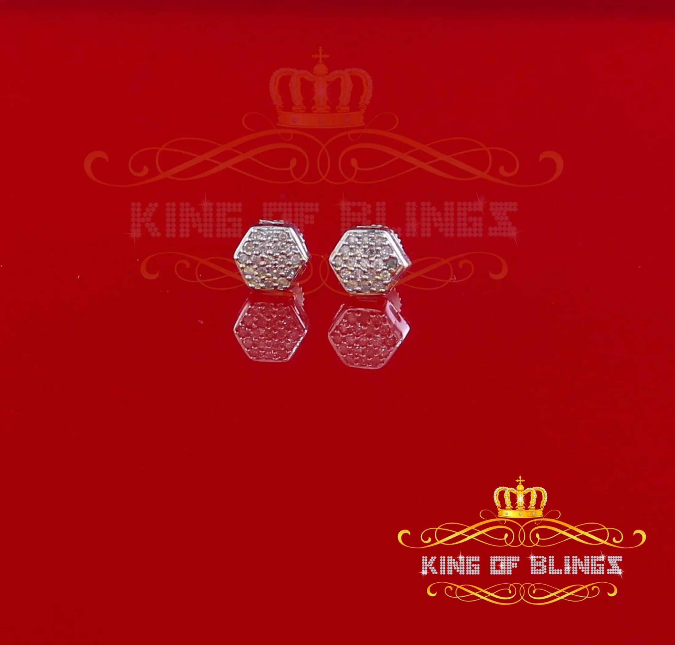 0.15ct Carat Diamond Stud Earrings for Women Sterling Silver stud for men