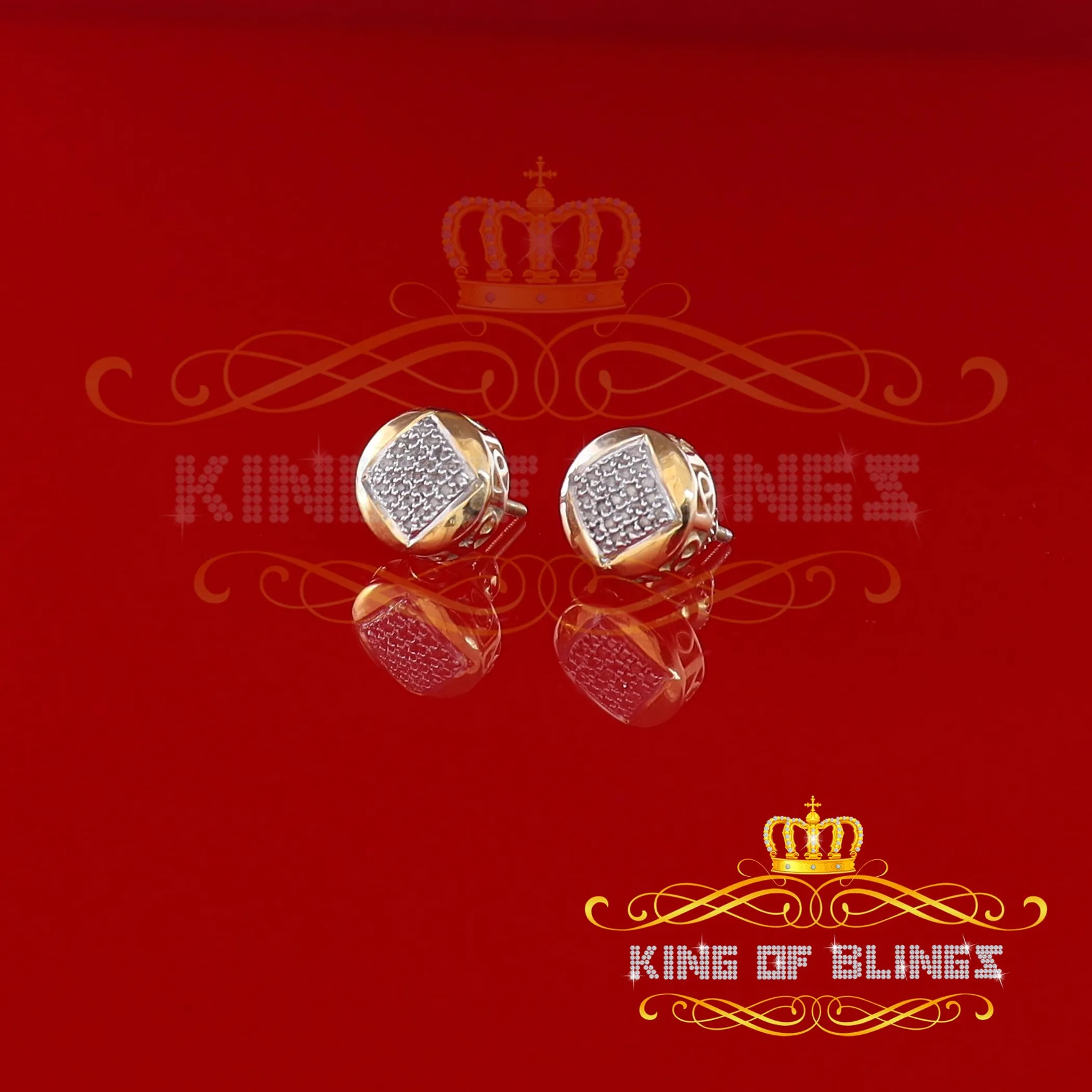 0.15ct Carat Diamond Stud Earrings for Women Sterling Silver stud for men