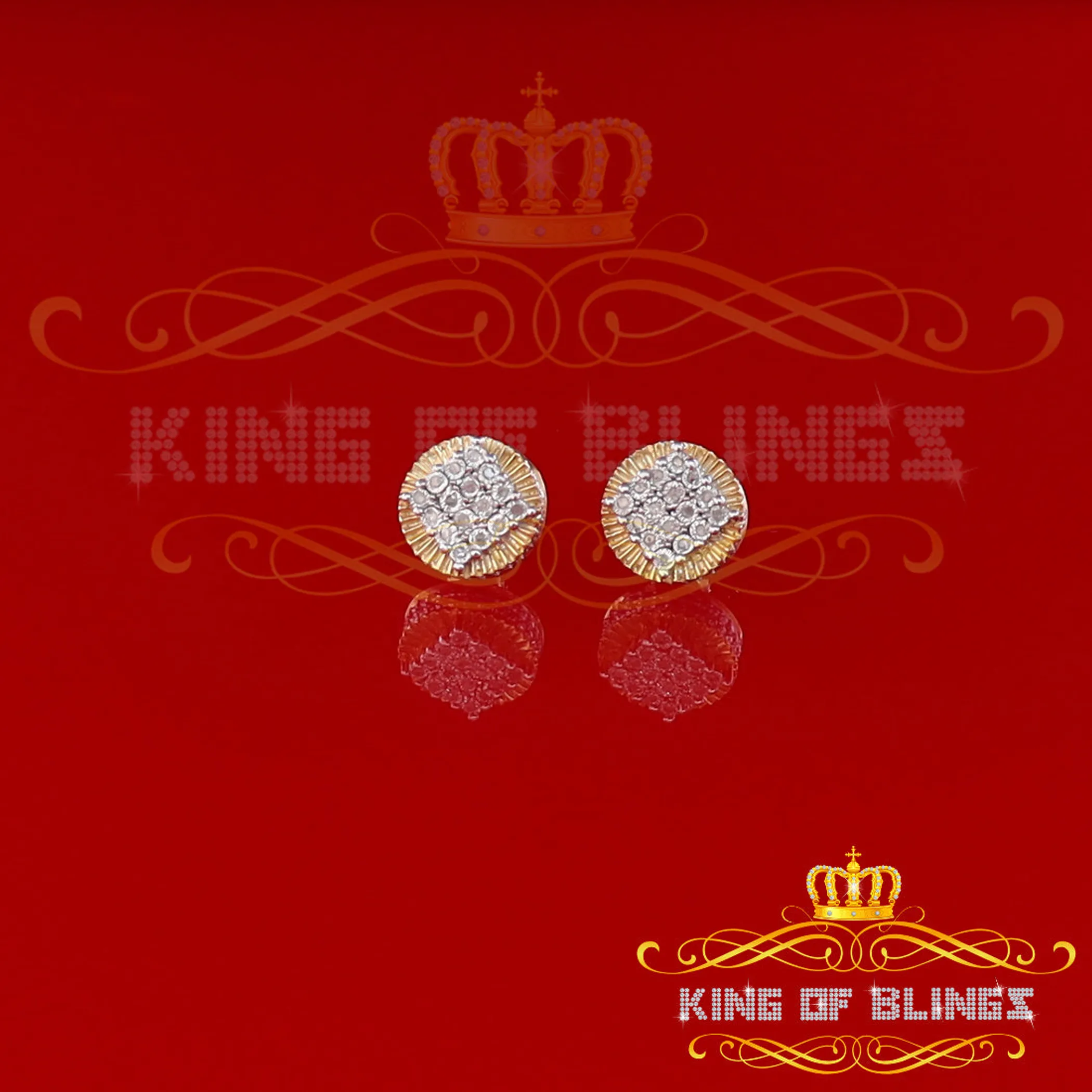 0.15ct Carat Diamond Stud Earrings for Women Sterling Silver stud for men