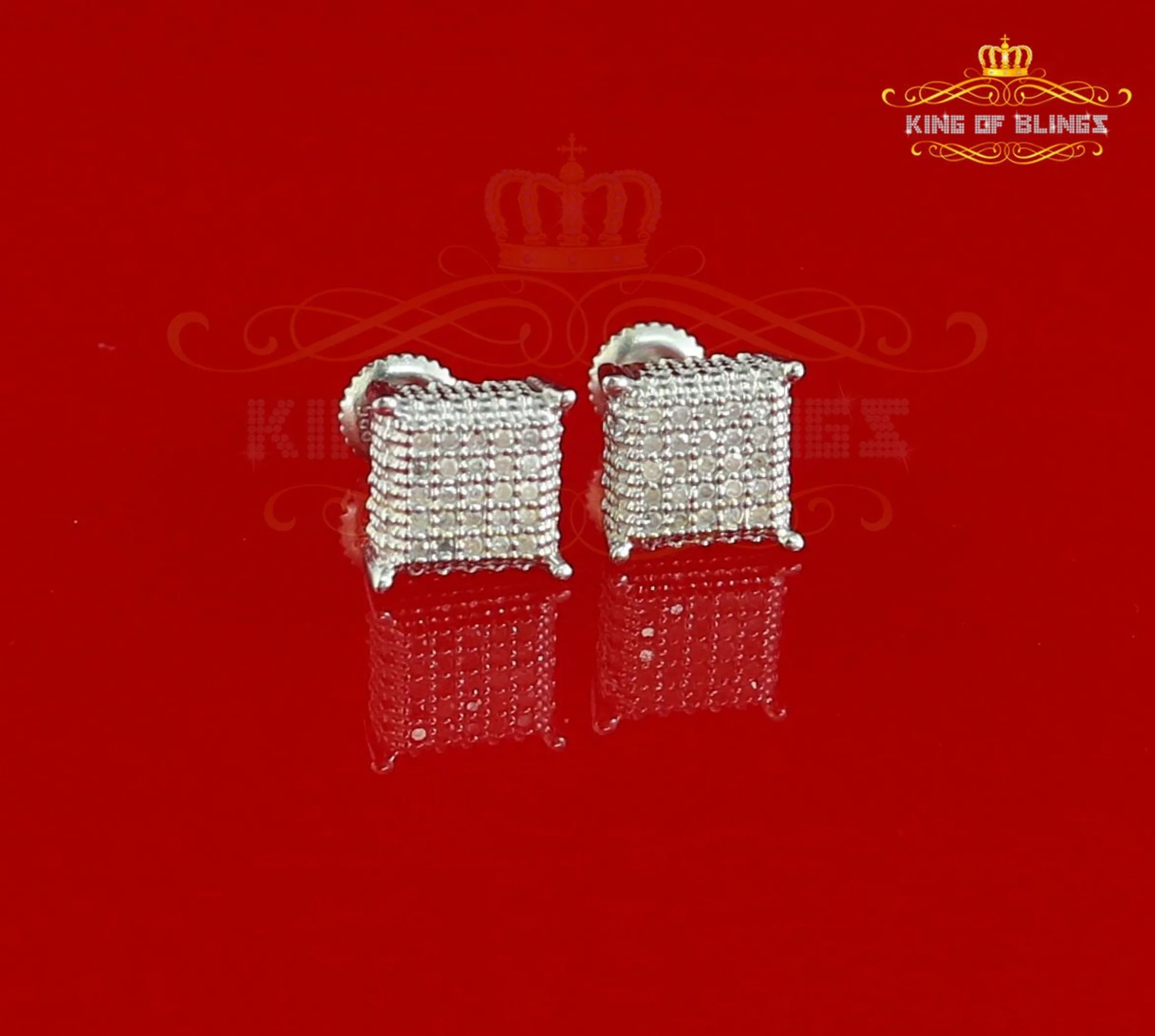 0.15ct Carat Diamond Stud Earrings for Women Sterling Silver stud for men