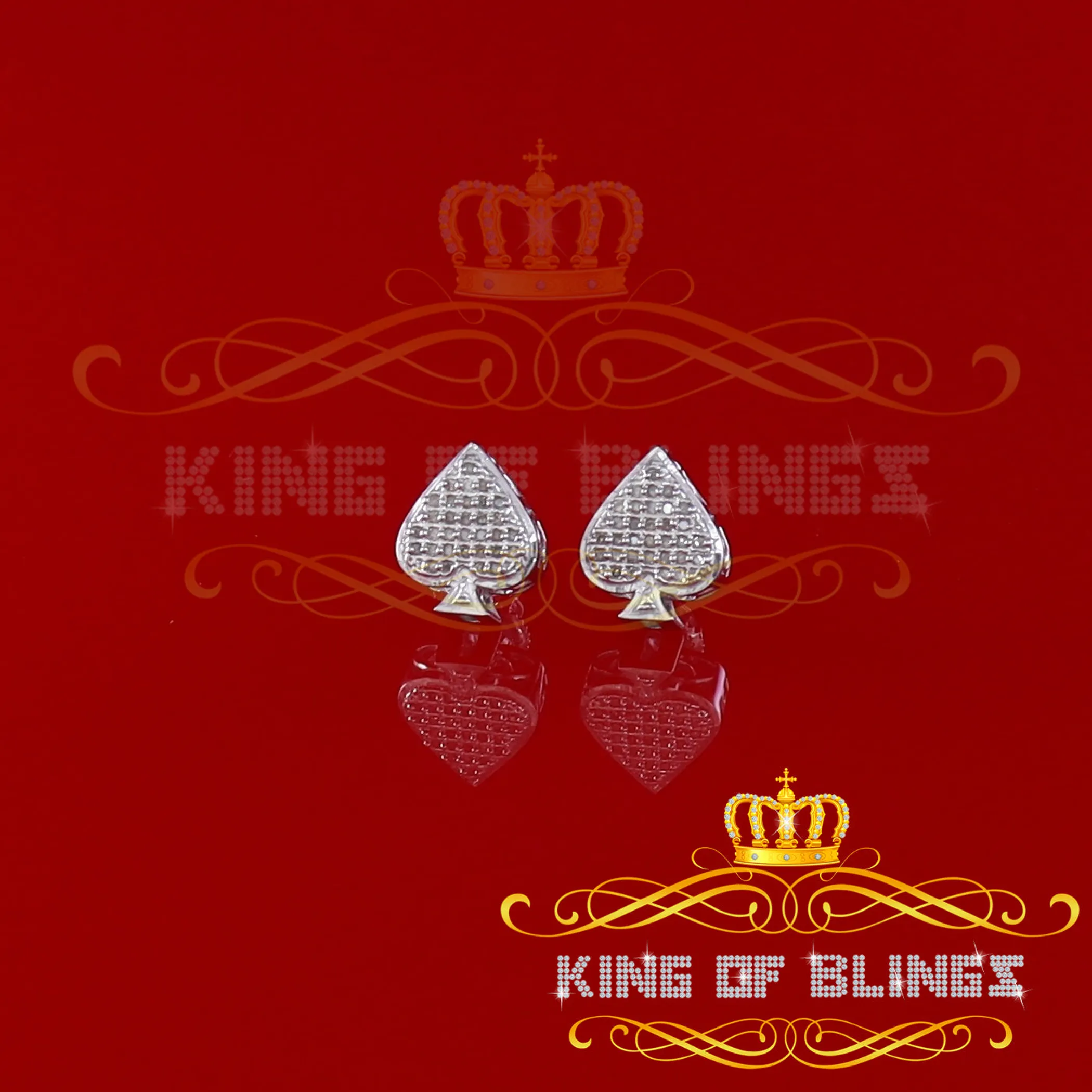 0.15ct Carat Diamond Stud Earrings for Women Sterling Silver stud for men