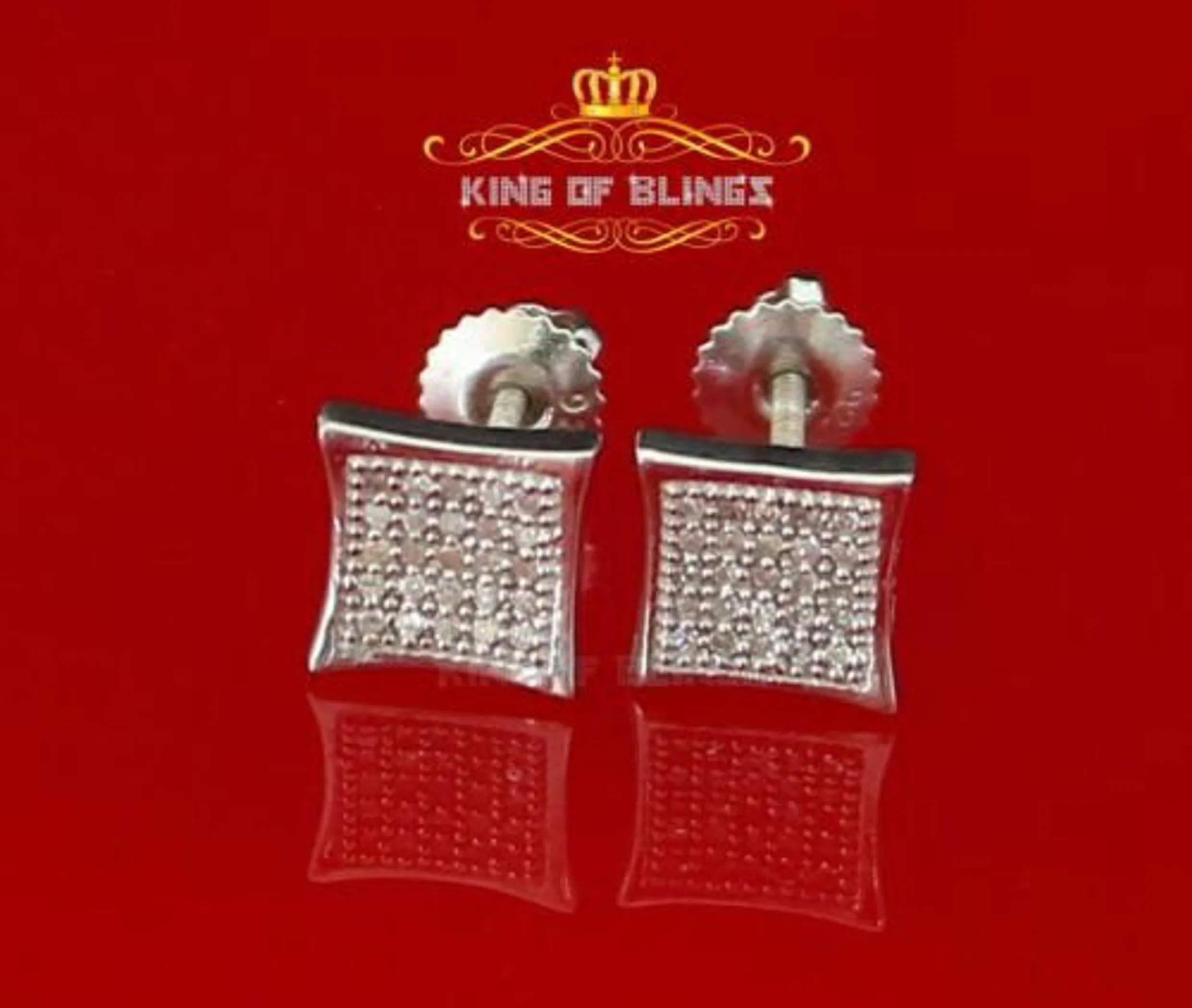 0.15ct Carat Diamond Stud Earrings for Women Sterling Silver stud for men