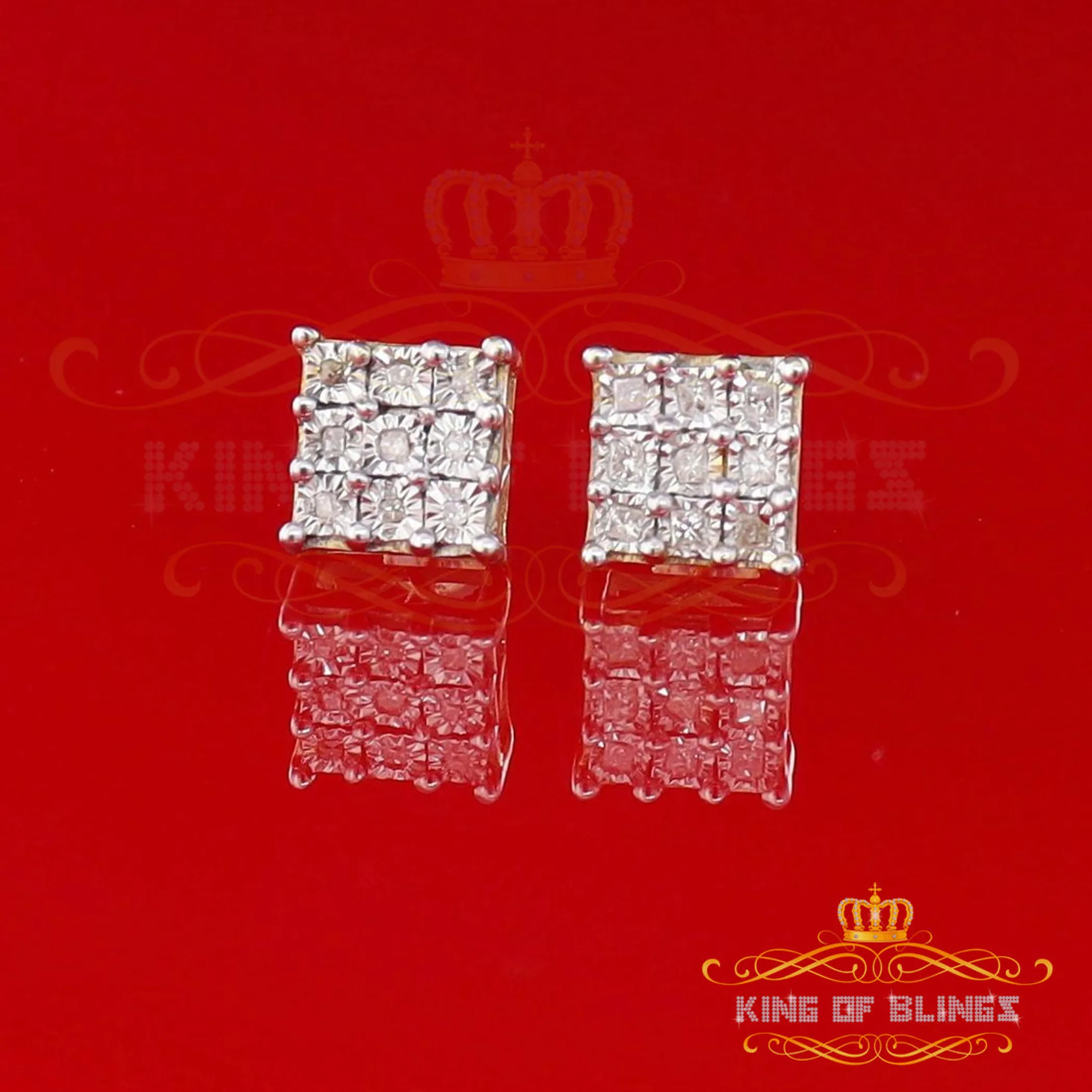 0.15ct Carat Diamond Stud Earrings for Women Sterling Silver stud for men