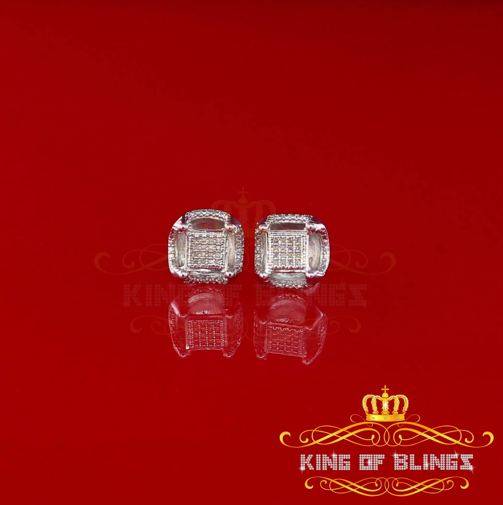 0.15ct Carat Diamond Stud Earrings for Women Sterling Silver stud for men
