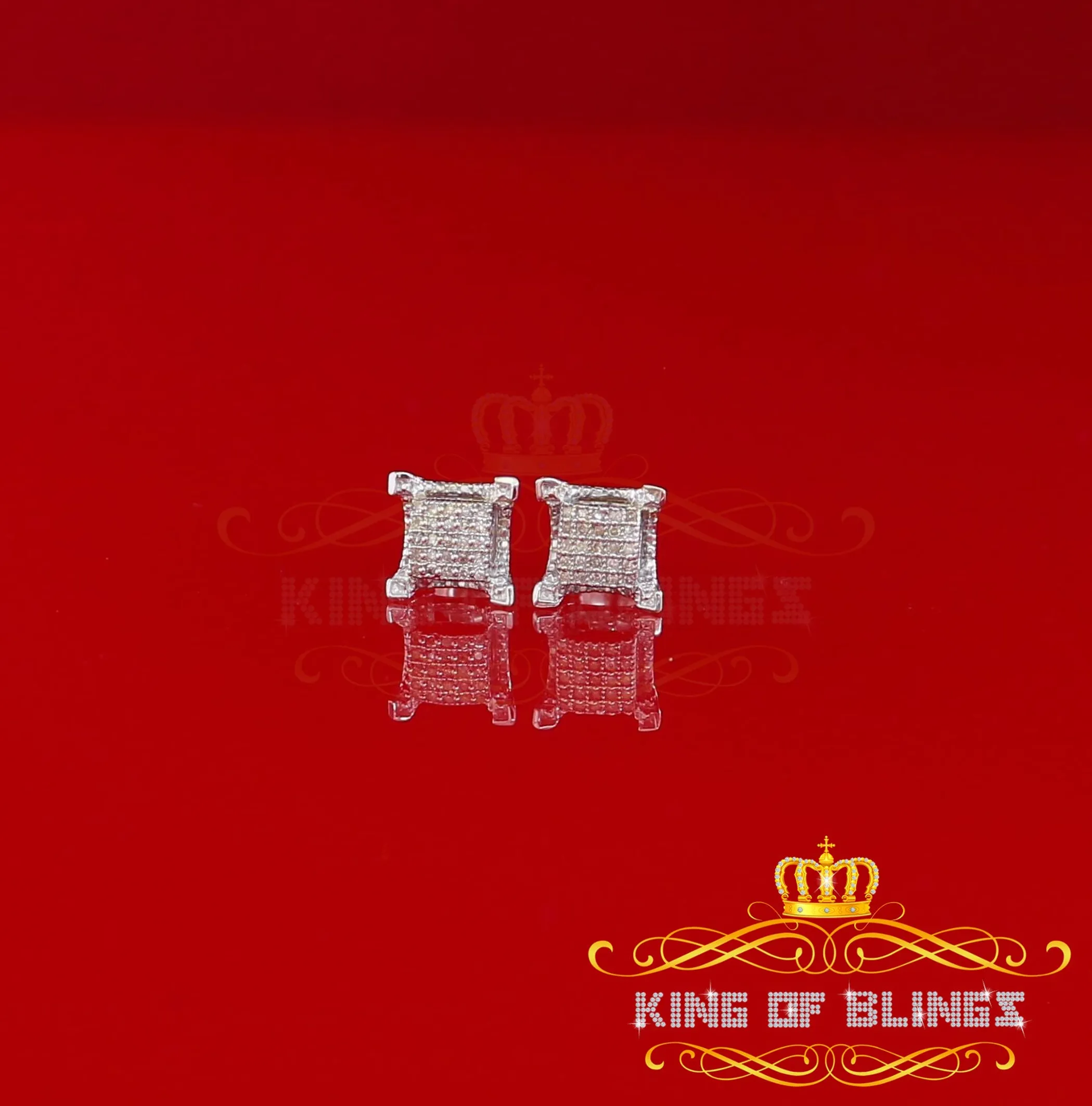 0.15ct Carat Diamond Stud Earrings for Women Sterling Silver stud for men