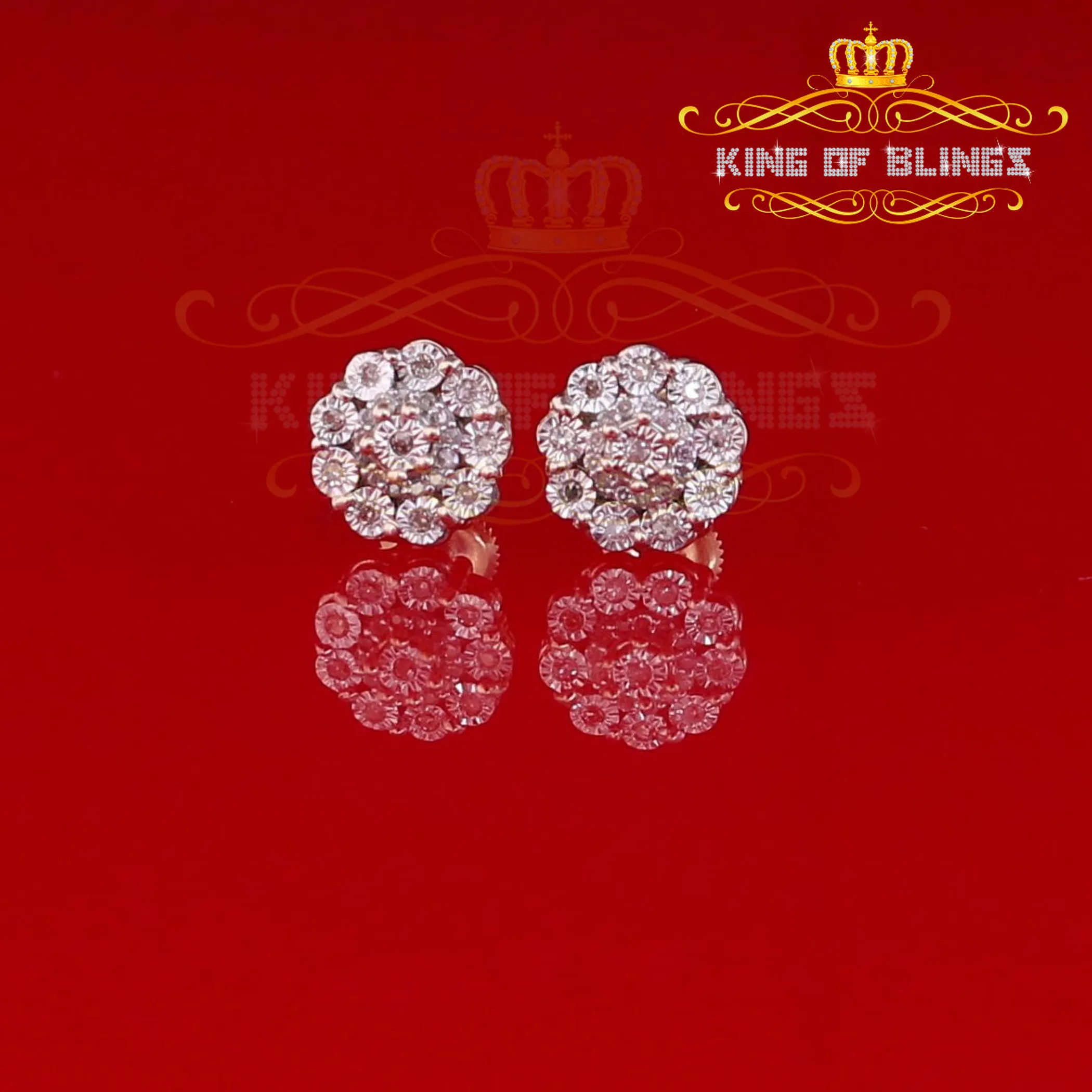 0.15ct Carat Diamond Stud Earrings for Women Sterling Silver stud for men