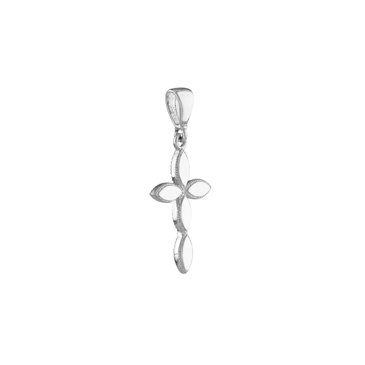 14K Gold Multiple Marquise Polished Cross