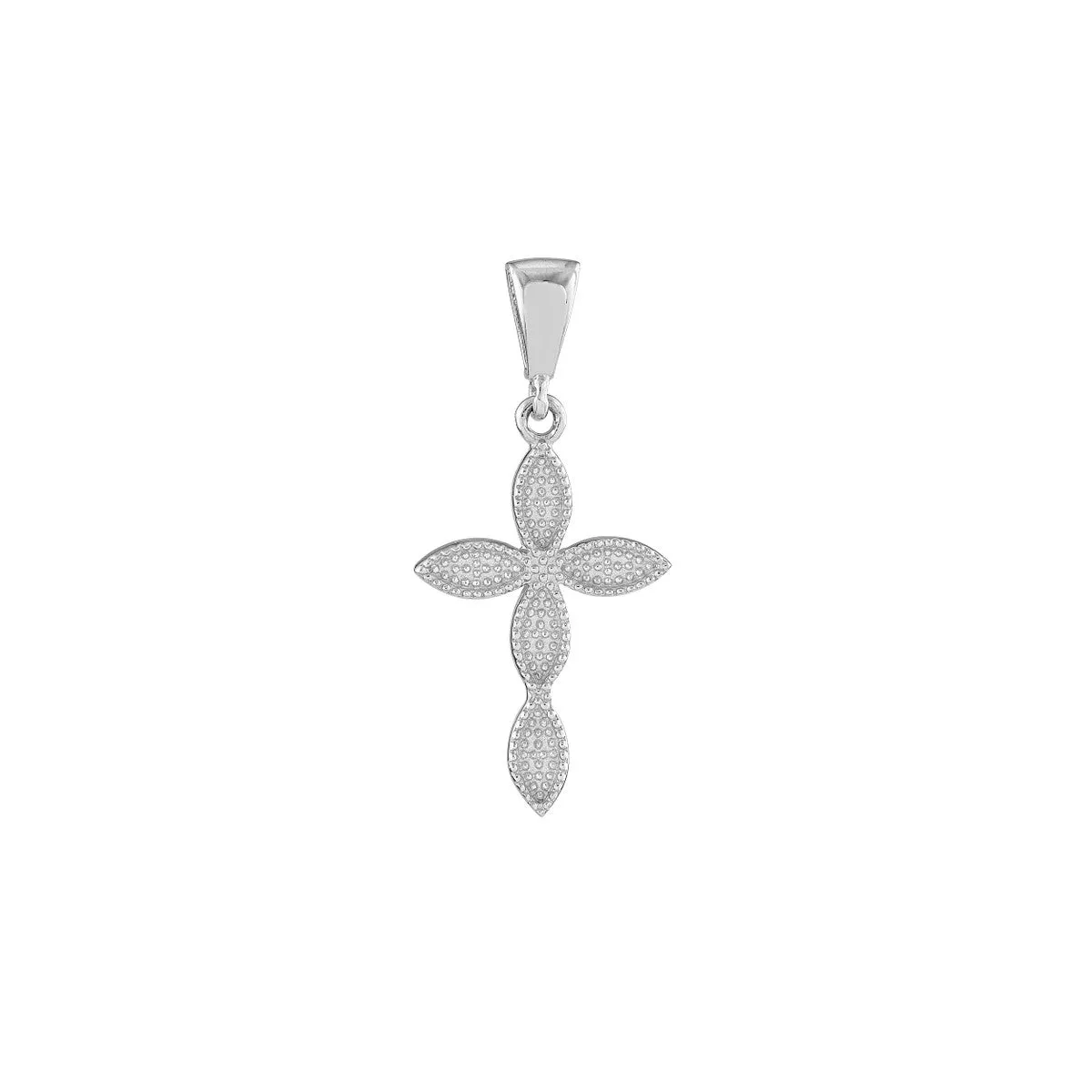 14K Gold Multiple Marquise Polished Cross