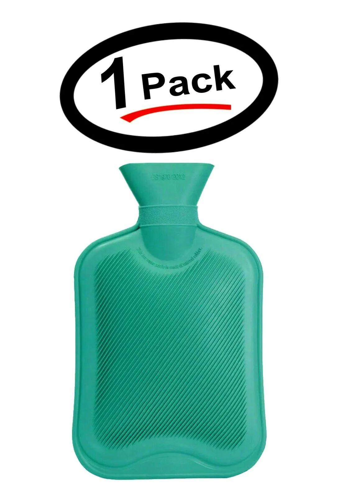 2000ML Hot Water Bottle Thick Rubber Bag Warmer Heat, Ast color 14"x7.25" (1 Pack)