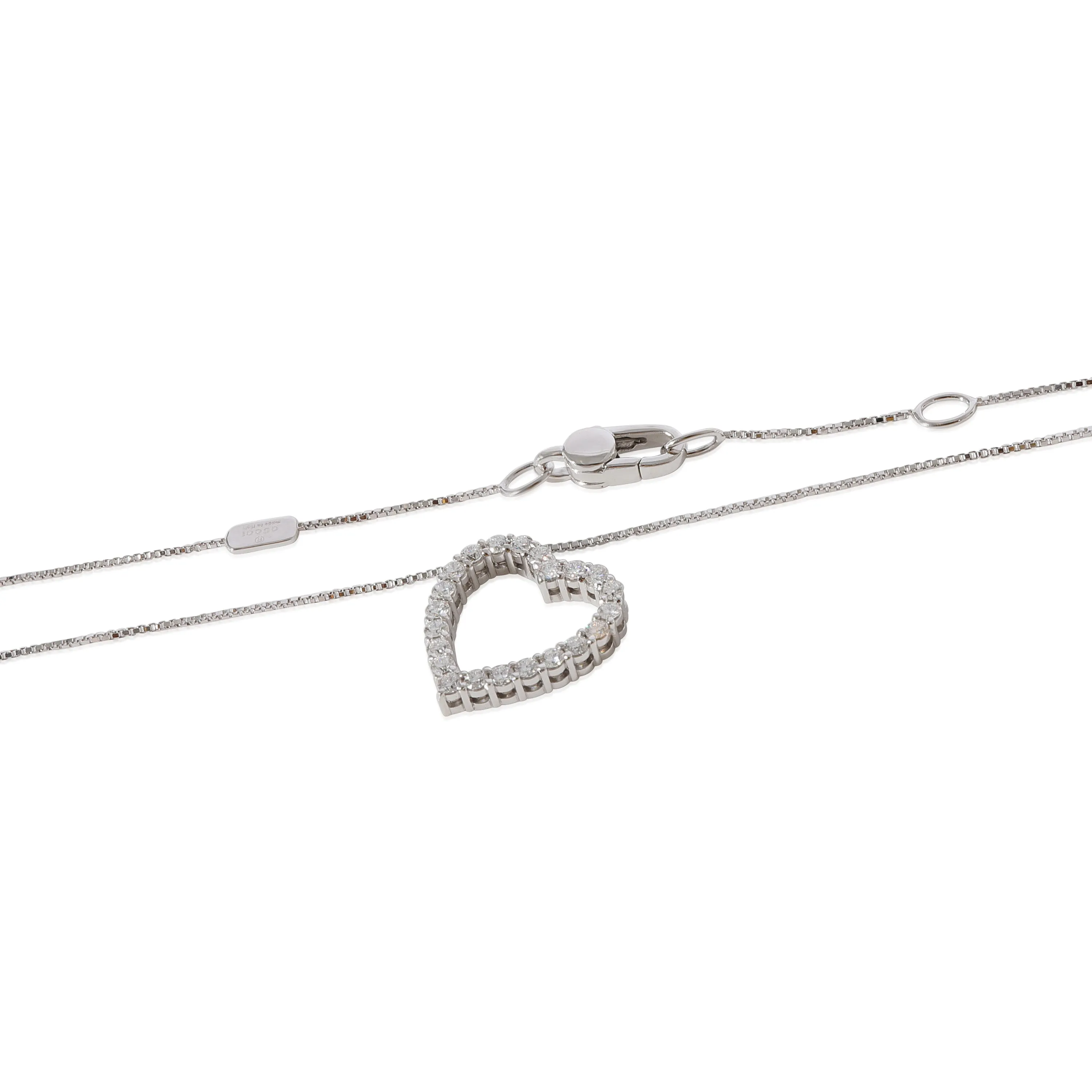 2003 Fall/Winter Diamond Heart Pendant in 18k White Gold 0.65 CTW