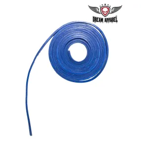 6' Feet Blue Leather Laces