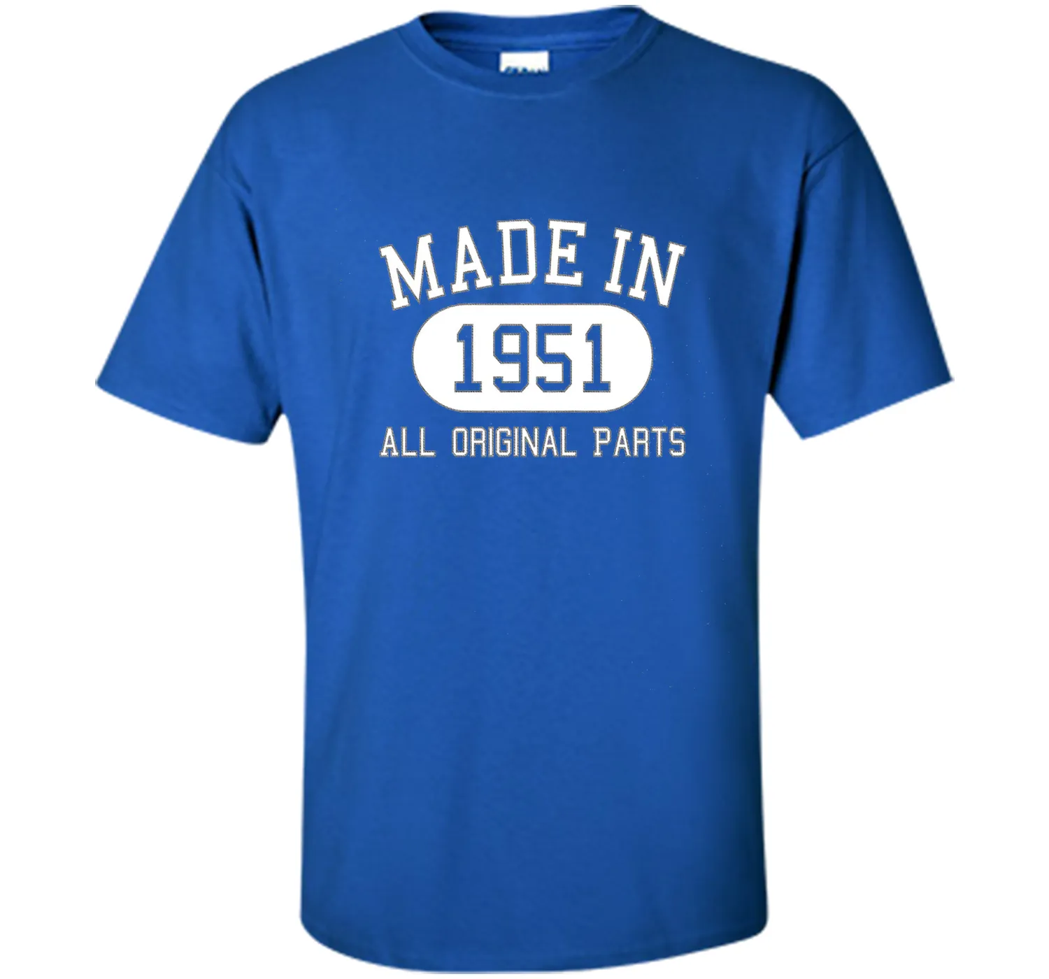 65th Birthday Gift Tee Shirt Made In 1951 (Fitted)