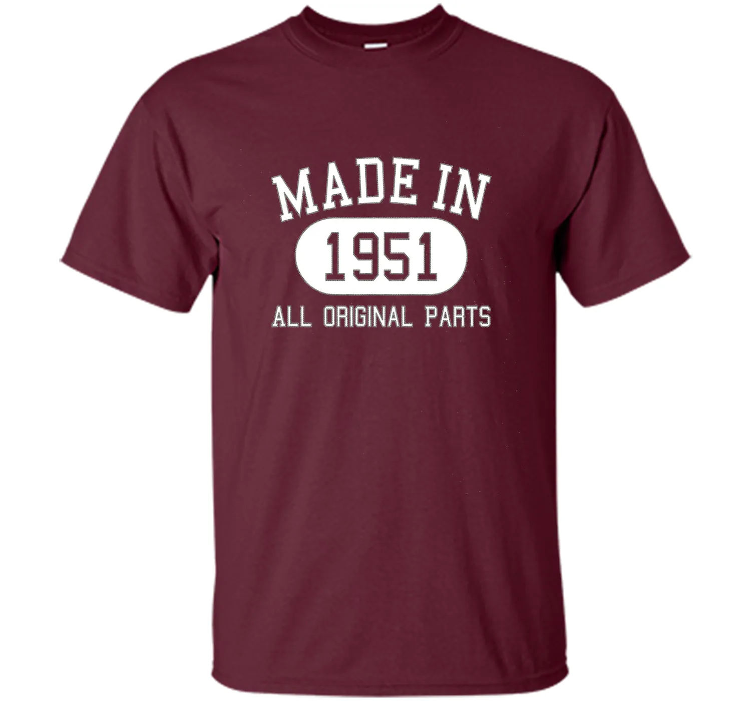 65th Birthday Gift Tee Shirt Made In 1951 (Fitted)