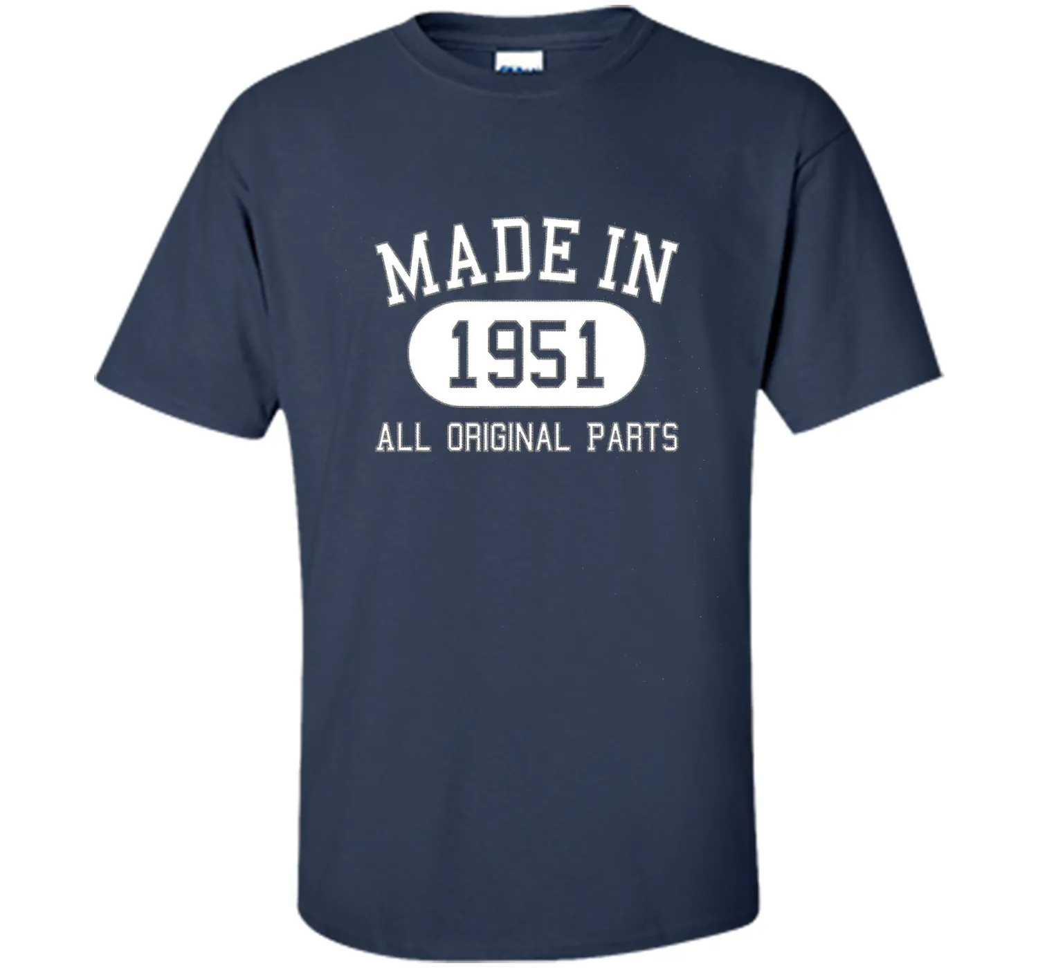 65th Birthday Gift Tee Shirt Made In 1951 (Fitted)