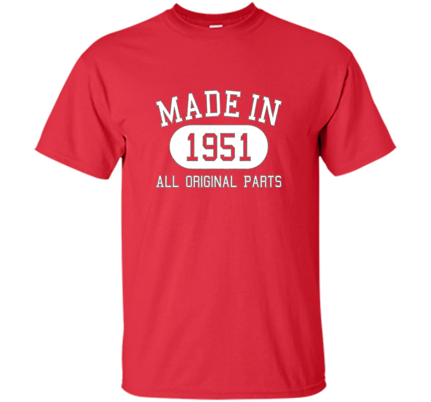 65th Birthday Gift Tee Shirt Made In 1951 (Fitted)