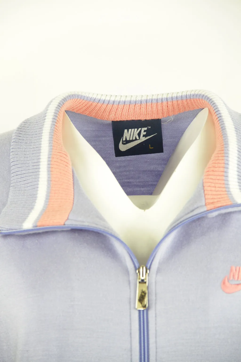 80s Nike Lilac and Pink track top - M