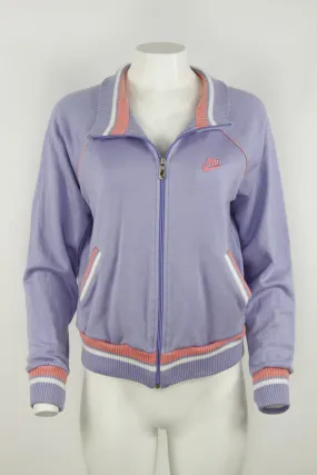 80s Nike Lilac and Pink track top - M