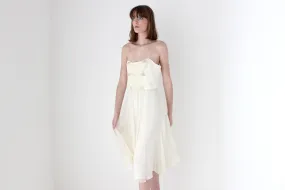 90s Lisa Ho Pure Silk Chiffon Spaghetti Strap Dress