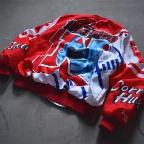 90’s NFL NEBRASKA Huskers ”BIG RED” ナイロンジャケット スタジャン USA製 221124