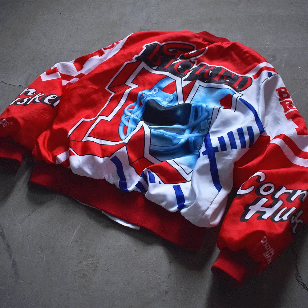 90’s NFL NEBRASKA Huskers ”BIG RED” ナイロンジャケット スタジャン USA製 221124