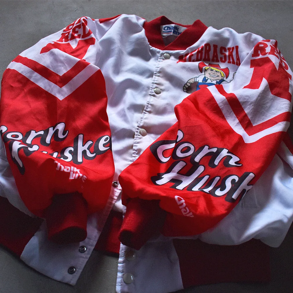 90’s NFL NEBRASKA Huskers ”BIG RED” ナイロンジャケット スタジャン USA製 221124