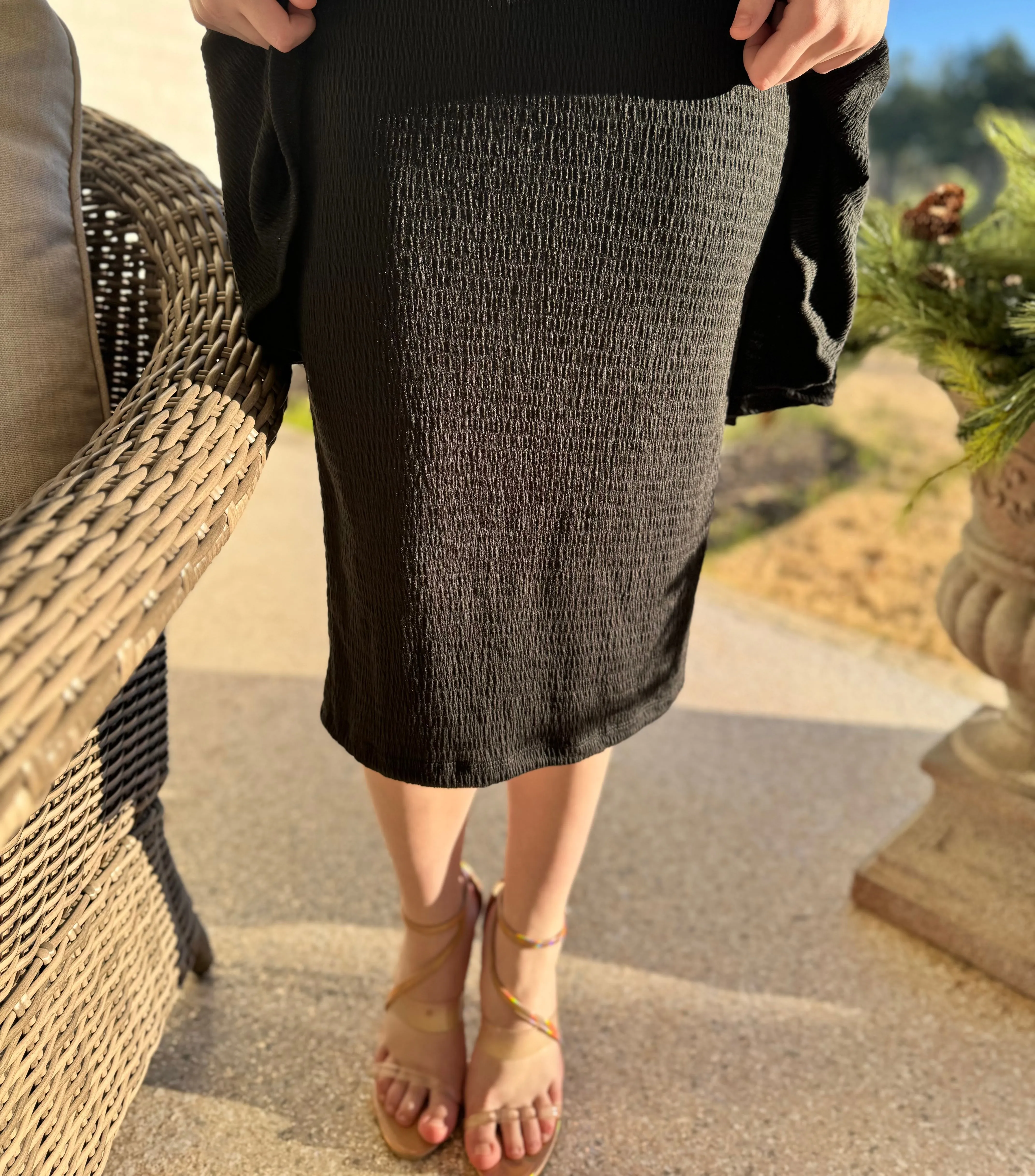 Abby Smocked Skirt