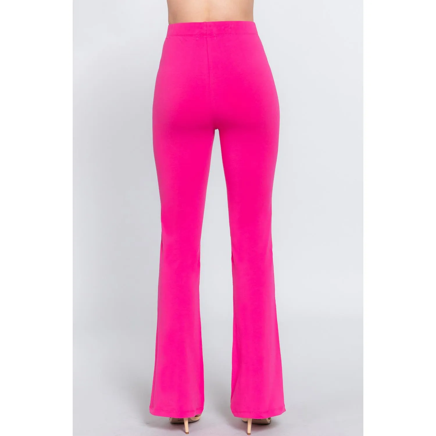 ACTIVE BASIC Waist Elastic Slim Flare Yoga Pants  🌟 Your Everyday Flex & Flair