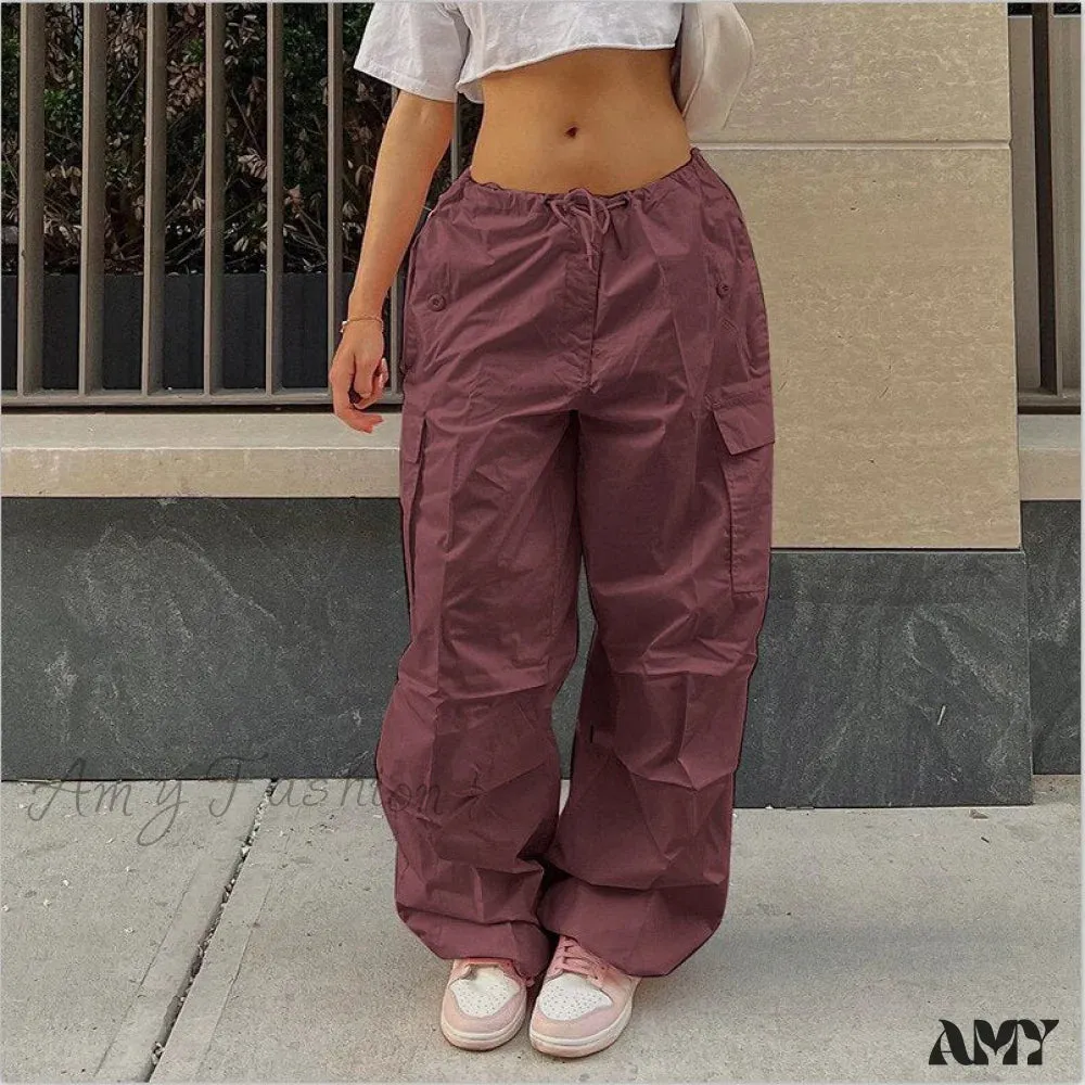 Amy Fashion - Loose Baggy Jogger Cargo Pants Streetwear Outfits