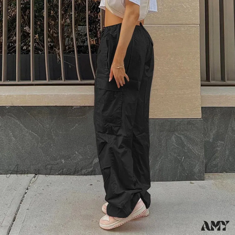 Amy Fashion - Loose Baggy Jogger Cargo Pants Streetwear Outfits