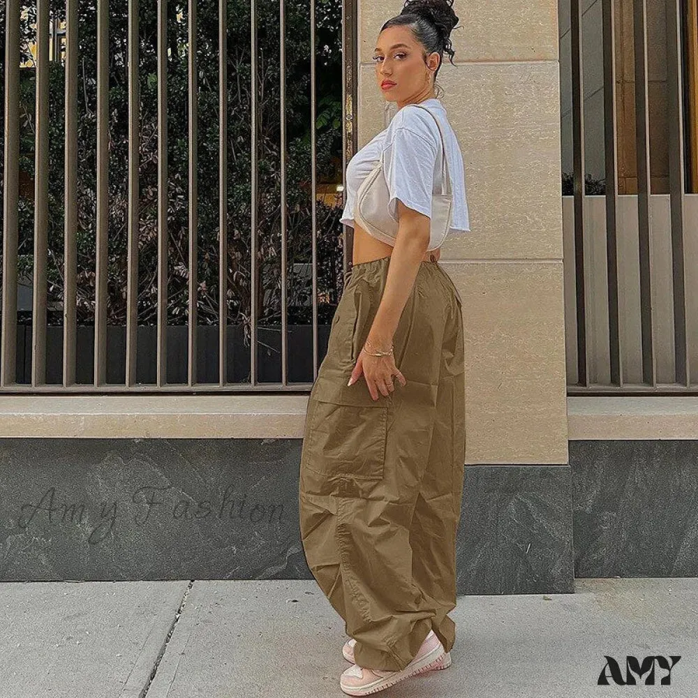 Amy Fashion - Loose Baggy Jogger Cargo Pants Streetwear Outfits