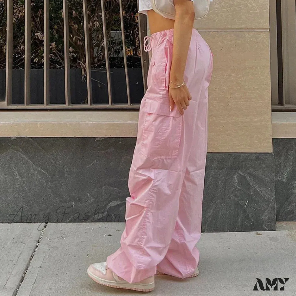 Amy Fashion - Loose Baggy Jogger Cargo Pants Streetwear Outfits