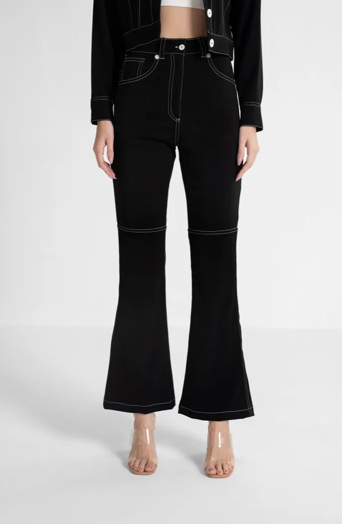 Anchor Stitch Black Pants