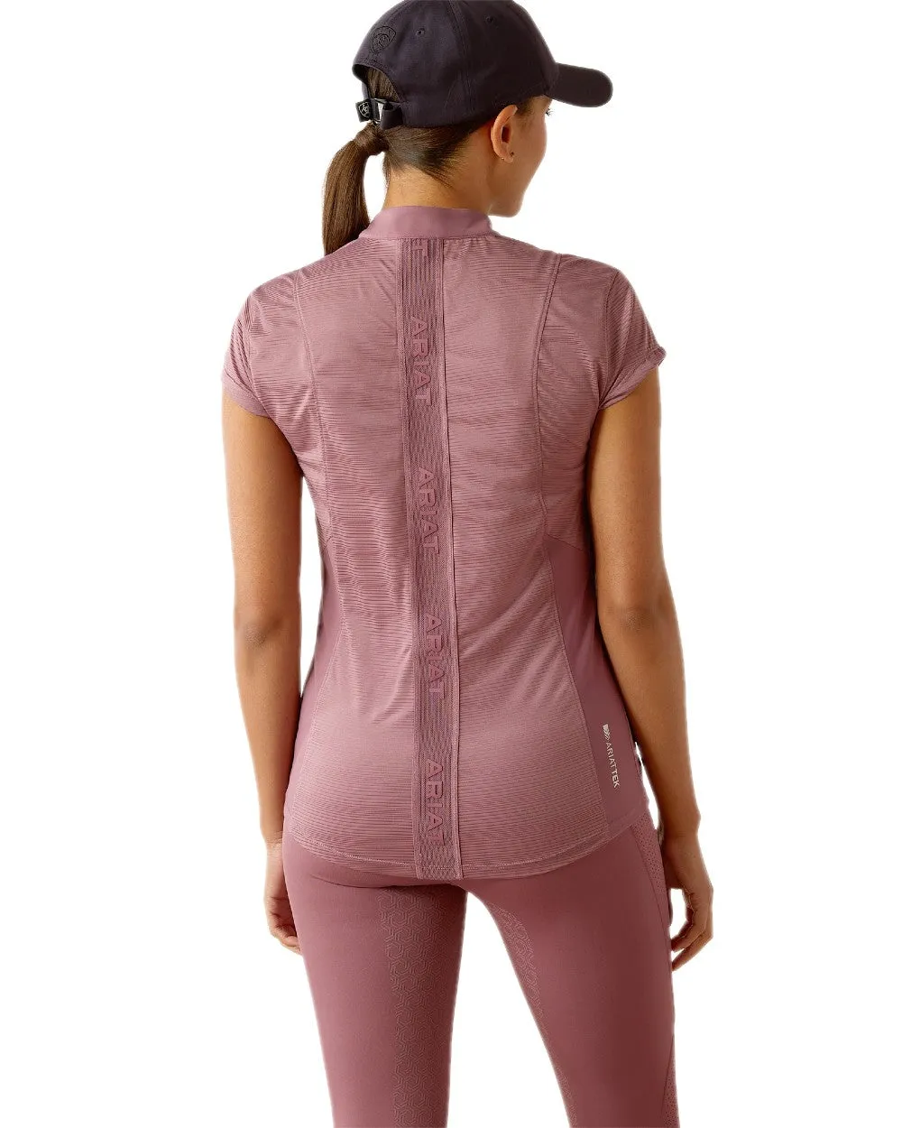 Ariat Womens Breathe Quarter Zip Short Sleeve Baselayer