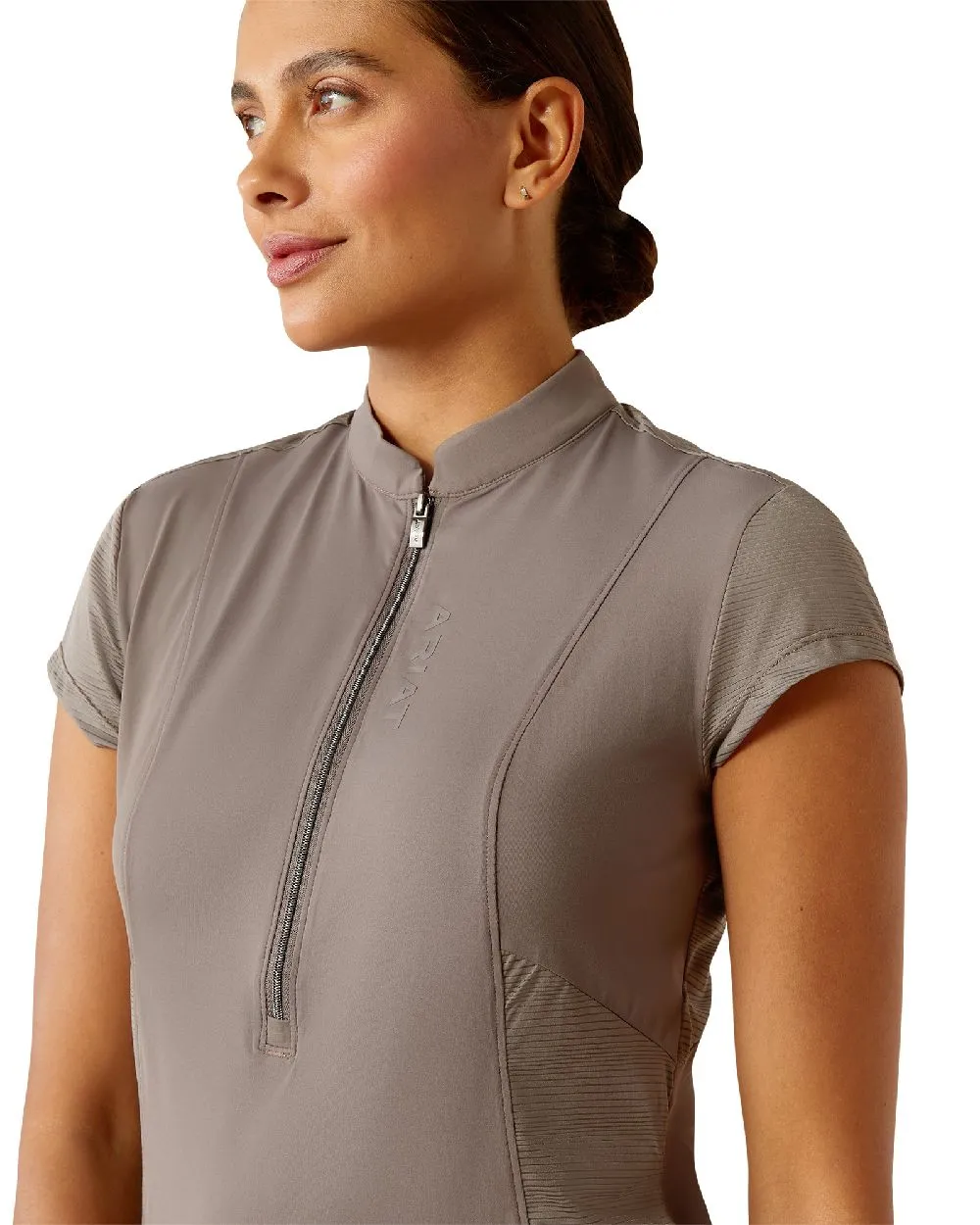 Ariat Womens Breathe Quarter Zip Short Sleeve Baselayer