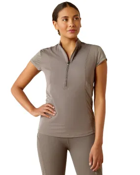 Ariat Womens Breathe Quarter Zip Short Sleeve Baselayer