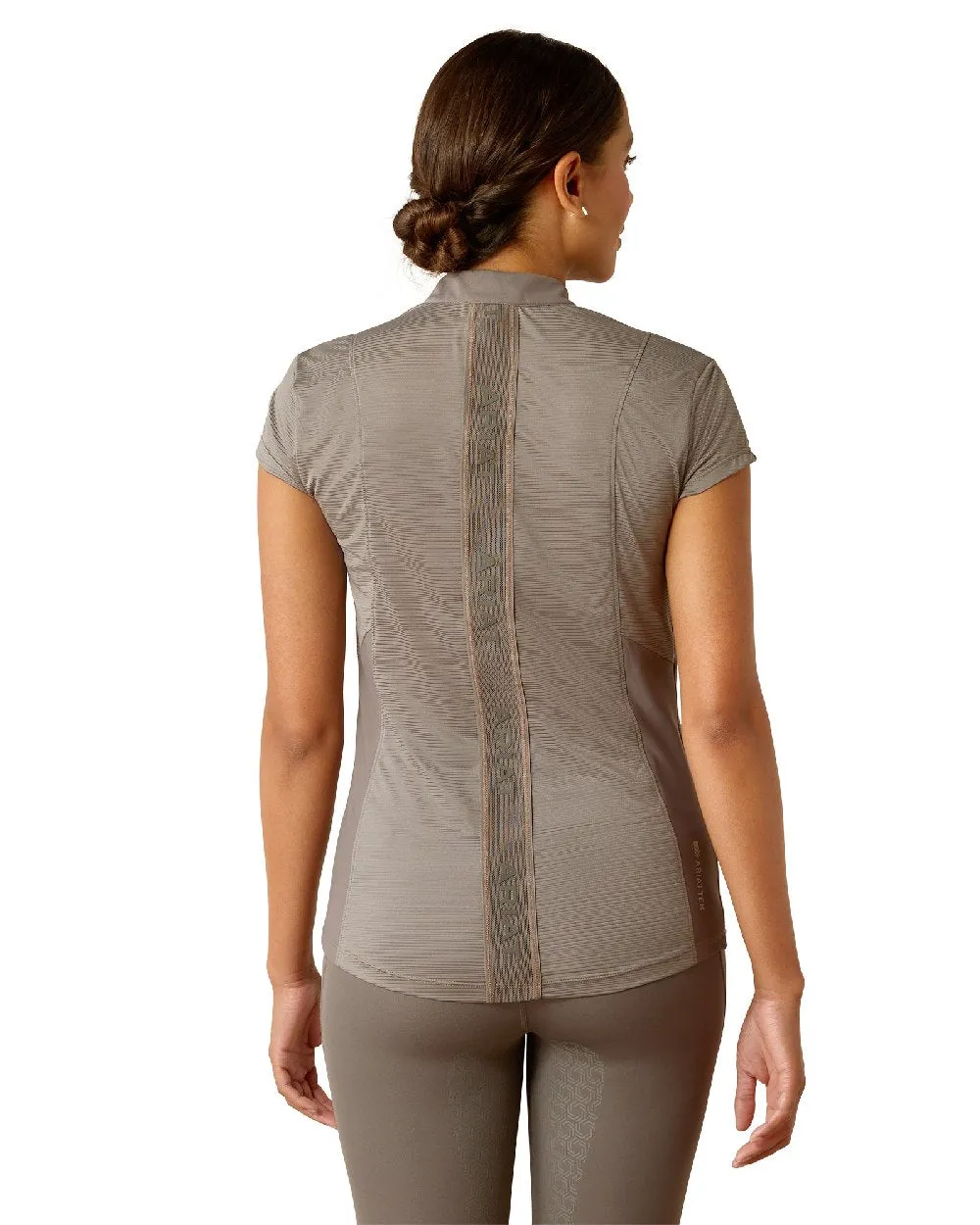 Ariat Womens Breathe Quarter Zip Short Sleeve Baselayer