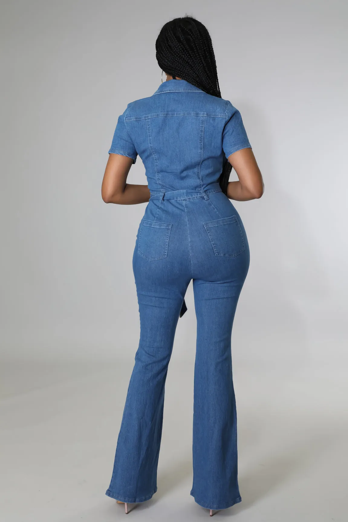 Arielle Babe Denim Jumpsuit