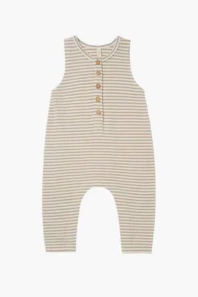 Baby Romper Quincy Mae Sleeveless Grey Stripe (Size 12/18M left)