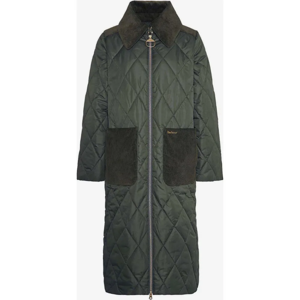 Barbour Malton Quilt Jacket In Olive/Ancient