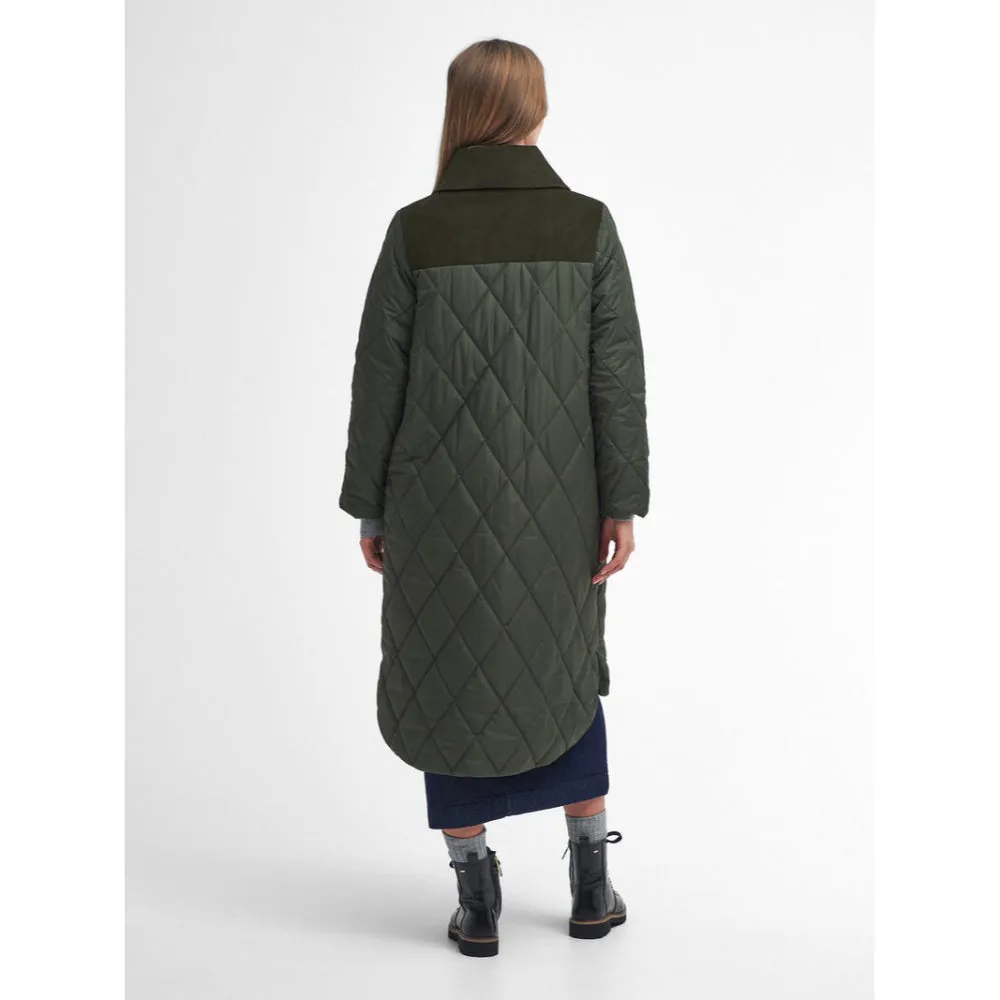 Barbour Malton Quilt Jacket In Olive/Ancient