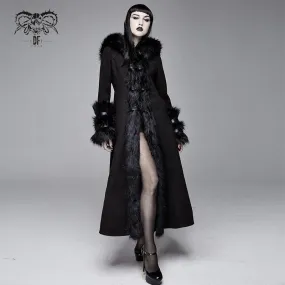 Baroness Long Gothic Faux Fur Coat