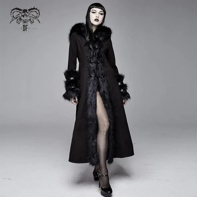 Baroness Long Gothic Faux Fur Coat