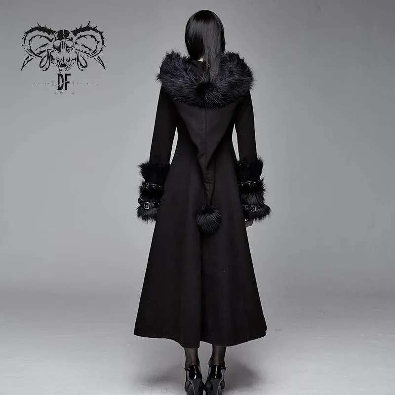 Baroness Long Gothic Faux Fur Coat