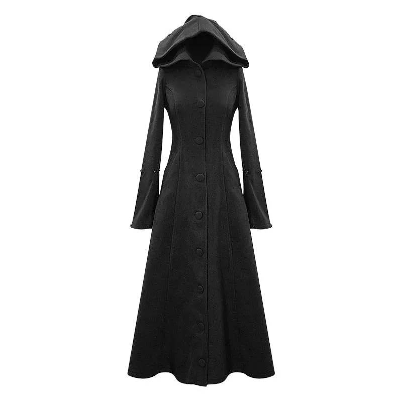 Baroness Long Gothic Faux Fur Coat