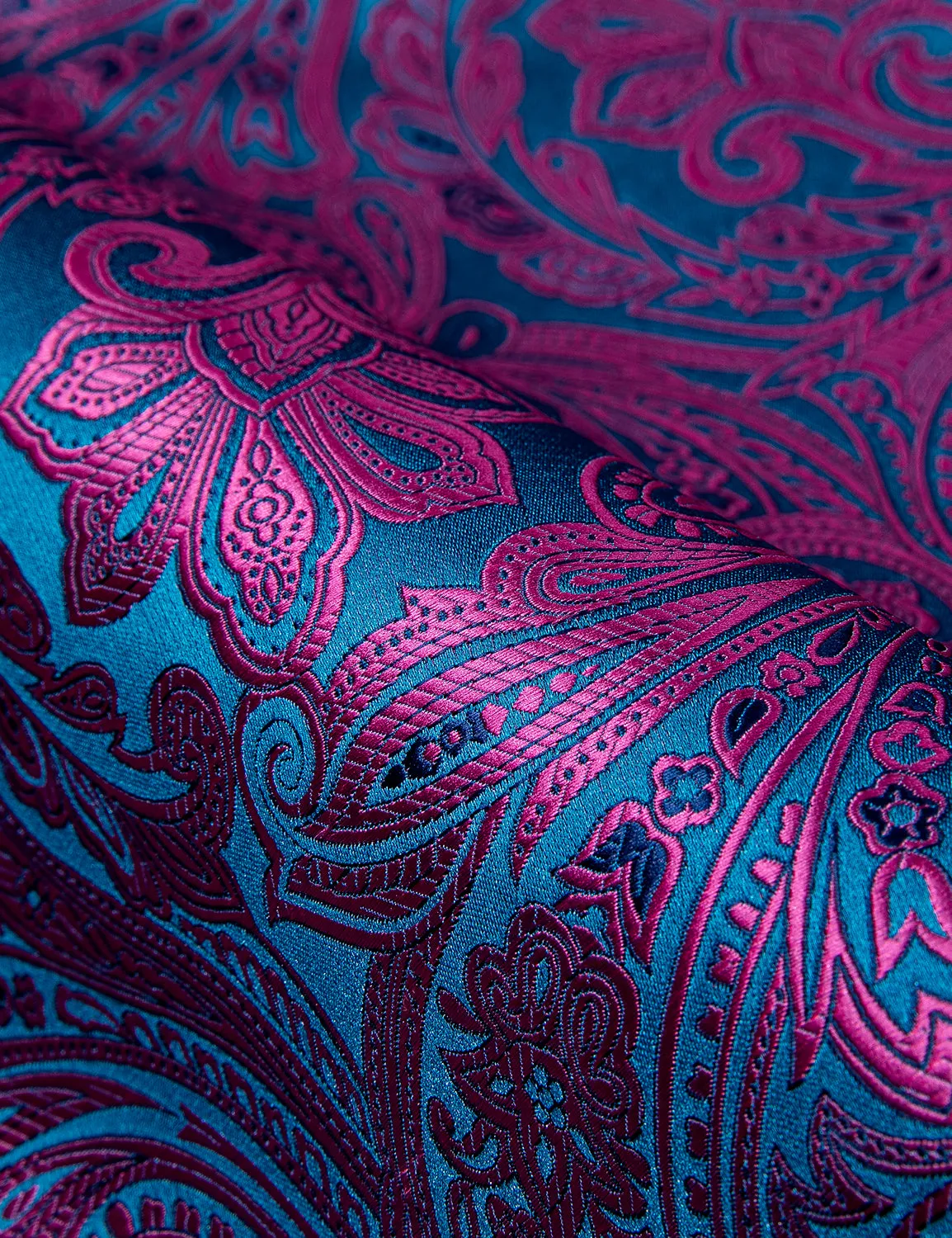 Barry.wang Blue Purple Floral Shirt