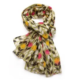 Berries Scarf Green