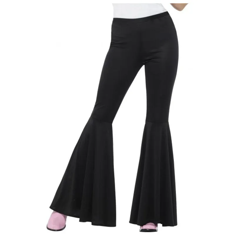 Black Flared Womens Trousers