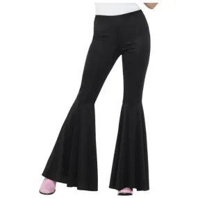 Black Flared Womens Trousers